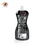 Customized printing moisture proof Energy drink yogurt plastic packaging bag suction standup pouch spout bag for beverage