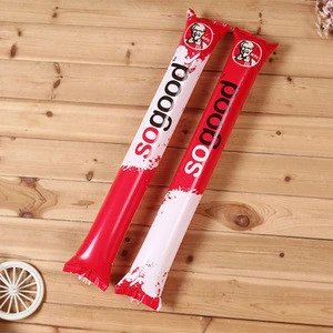 Customized red glow PE cheer sticks led sports party noise maker