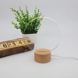 Cuter DIY Acrylic Table Lamp New Design USB Desk Light Smaller Base Table Lamp DIY
