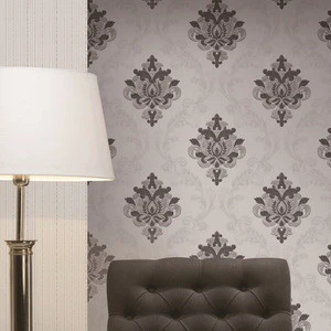 Damask Design Non-woven PVC Wallpapers Wall Coating