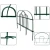 Import Decorative Garden Fence 18 in x 50 ft Rustproof Green Iron Landscape Wire Folding Fencing wire garden fence border barrier from China
