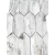 Import Decorative white natural stone grey picket pattern hexagon shape wall tiles recycle glass mosaic from China