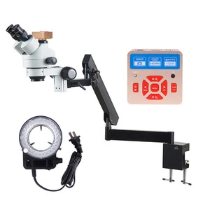 Dental surgical biological scanning electron lcd neurosurgery surgery thermostat 7X 45X digital usb Microscope with camera