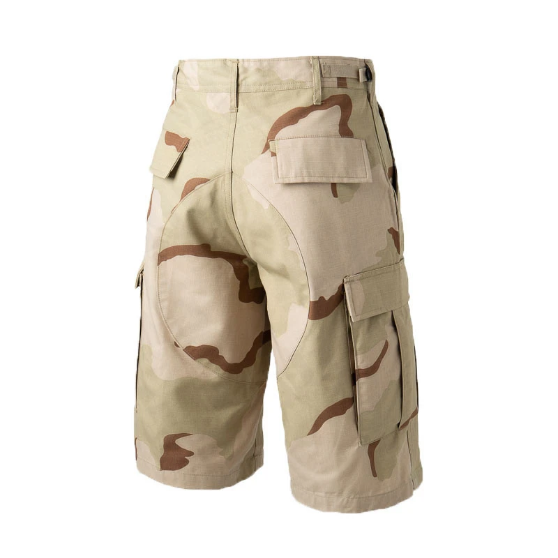 Desert Tri-Color Camouflage Army Military Tactical Police Security Law Enforcement BDU Combat Cargo Shorts