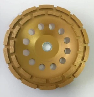 Diamond cup wheel for grinding concrete and stone material