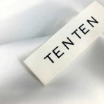 Direct Factory Custom Printed Cotton Yarn Fabric Neck Label Clothing Care label for Swimwear Clothes