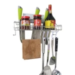 Dish Metal Wall Mounted Organizer Storage Wire Shelf Kitchen Rack