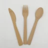 Disposable Bamboo Cutlery Set, Eco- Freidly Compostable Flatware
