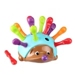 DIY Colourful Insert Hedgehog Montessori Building Intelligence Developing Children Early Educational Math Toy Gifts