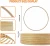Import DIY craft tools round circle wooden cross stitch wreath floral hoop macrame dreamcatcher bamboo ring from China