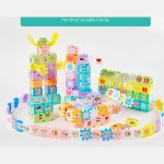 DIY educational toys small kids intelligent plastic building blocks