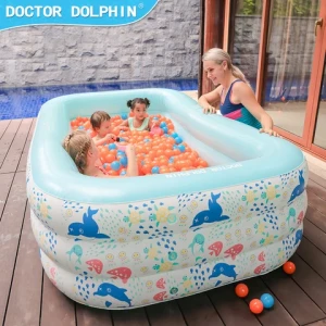Doctor Dolphin hot selling high quality baby kid spa water party swimming pool inflatable