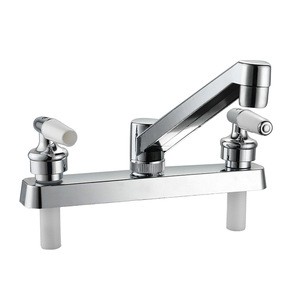 double handle basin kitchen faucet    8&quot; Inch South America chrome basin faucet