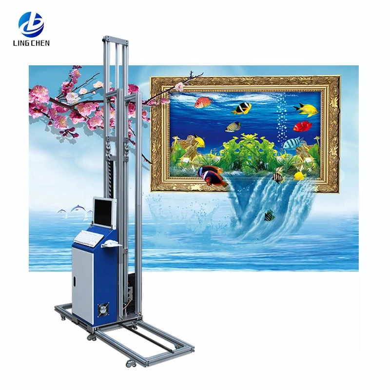 Double nozzle ECO 3D automatic vertical wall printer UV universal vertical material printing equipment