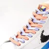Double side colors shoelaces 8 mm width 100-180cm flat shoe laces 13 colors flat fashion colorful shoelaces
