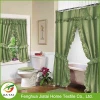 double swag shower curtain with valance,bathroom window curtains