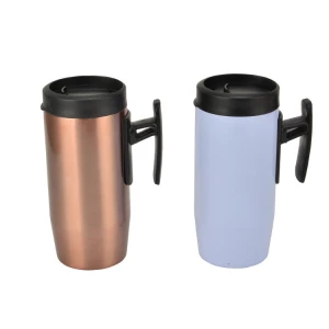 Double-walled 304 Stainless Steel Milk Coffee Tea Drinkware Handgrip Handle Sublimation Blanks Vacuum Cup