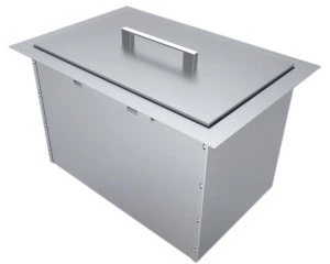 Drop in Ice Chest Stainless Steel 304 BBQ Island Grill Accessories for Outdoor Kitchen