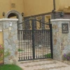 Dual Decorative Big Main Iron Gate Design for Residential Building
