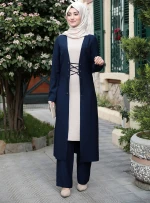 dubai abaya turkish 3pcs set muslim dress long pants women moroccan kaftan islam elbise islamic clothing