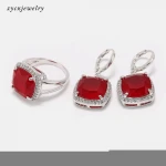 Dubai jewelry sets glass ring good price high quality bridal jewelry set