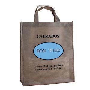 Durable custom logo shopping grocery non-woven tote bag to hold computer cpus