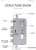 Import Durable Cylinder Mortise Lock Body Three Deadbolt Mortise Door Lock Body from China