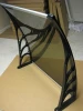 Easy assembly door awning for greenhouse and garden shed canopy with small size for mailing packing online sales