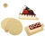 Eco-friendly gift food packaging cookie pie snacks tray paperboard cake box