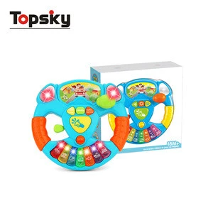 Electric baby toy musical instruments for kids baby steering wheel musical developing educational toys