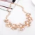Import Elegant Simulated Pearl Bridal Jewelry Sets Leaf Crystal Gold Color Necklaces Earrings Sets from China