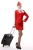 Import Elegant skirt suit flight airline hostess uniform fashion red airline uniform for women sexy stewardess uniform from China