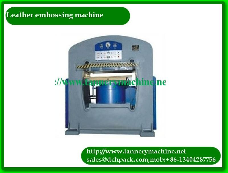 embossing machine for animal skin processing line