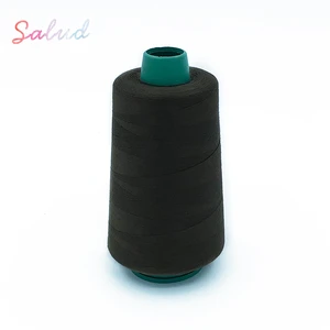 embroidery thread manufacturer 100% spun polyester sewing thread silk thread cone yarn for Cross Stitch
