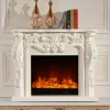 Empire French Roroco Style  Electric Stove Heater Fireplace Floral Hand Painted Decorative Electric Fireplace