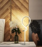 Environmental protection material acrylic,metal+silica led portable luminaire table lamp modern table lamp