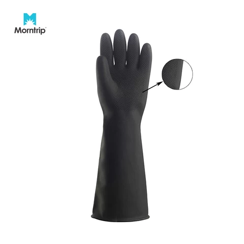 Ergonomic Design Factory Chemical Resistant Neoprene Furniture Manufacturing Rubber Latex Gloves