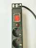 European standard pdu 8 Germany sockets with on/off switch 1U power distribution unit server rack pdu