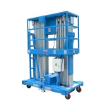 Everlift 150kg 10000mm Single Mast Mobile Aluminium Work Platform  semi electric aerial working platform factory price