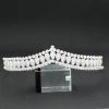 Exquisite alloy full silver crystal crown bridal hair jewelry wedding accessories wholesale