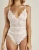 Import Eyelash women sexual lingerie sleepwear bodysuit shaper with lace trim from China