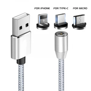 Factory Customized Mobile Phone Charge Magnet Charger Cable Micro USB Magnetic Charging Cable