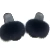 Factory direct wholesale high quality artificial fur slippers fashion ladies fox fur slippers