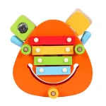 Factory Directly Selling Mini Colorful Wooden Xylophone Toys Hot Selling Kids Hand Knocking Musical Instrument Educational Toys