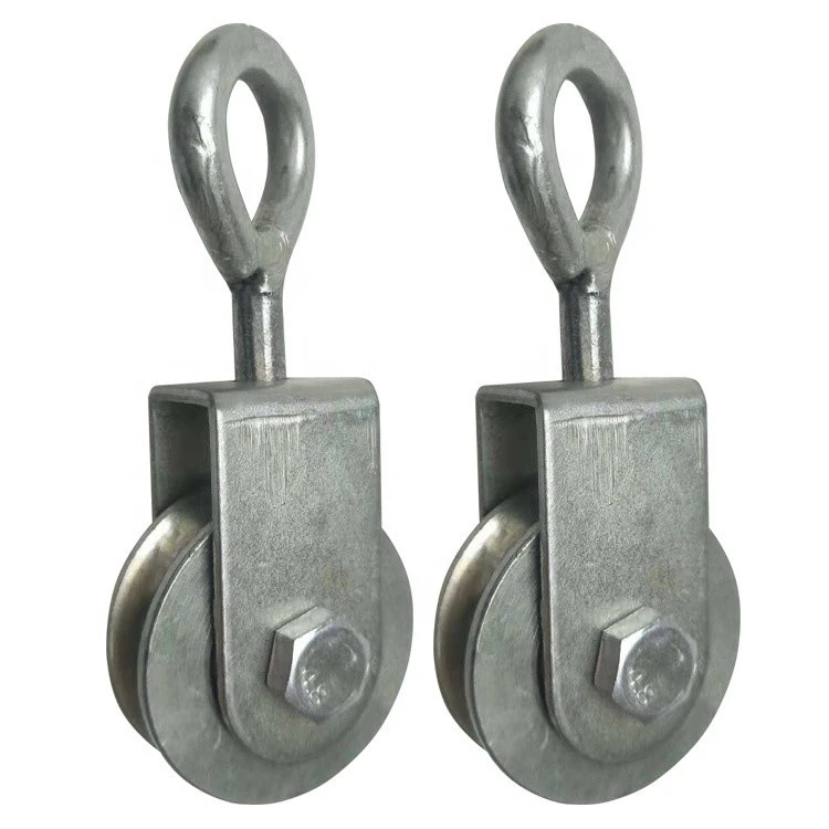 Factory heavy duty cable pulley with bearing for sale