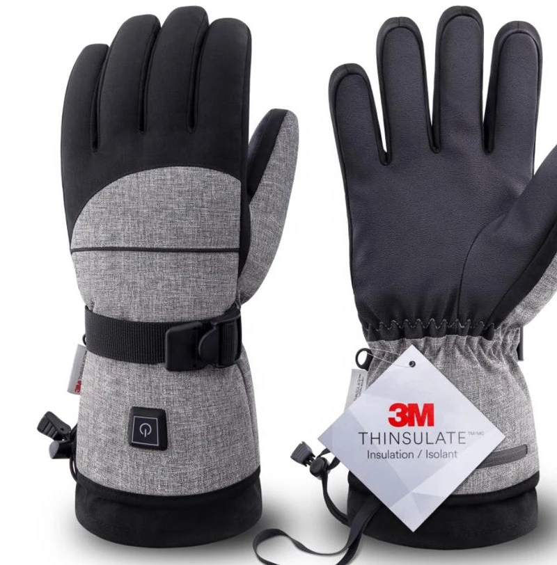 Factory High Quality Winter Thermal Gloves Rechargeable Lithium Battery Powered Heating Gloves
