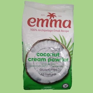 Factory Sales  Bubble Tea Ingredient Coconut Milk Flavor Powder Factory Whole  Spray Dried 63% Coconut Cream  Powder Malaysia