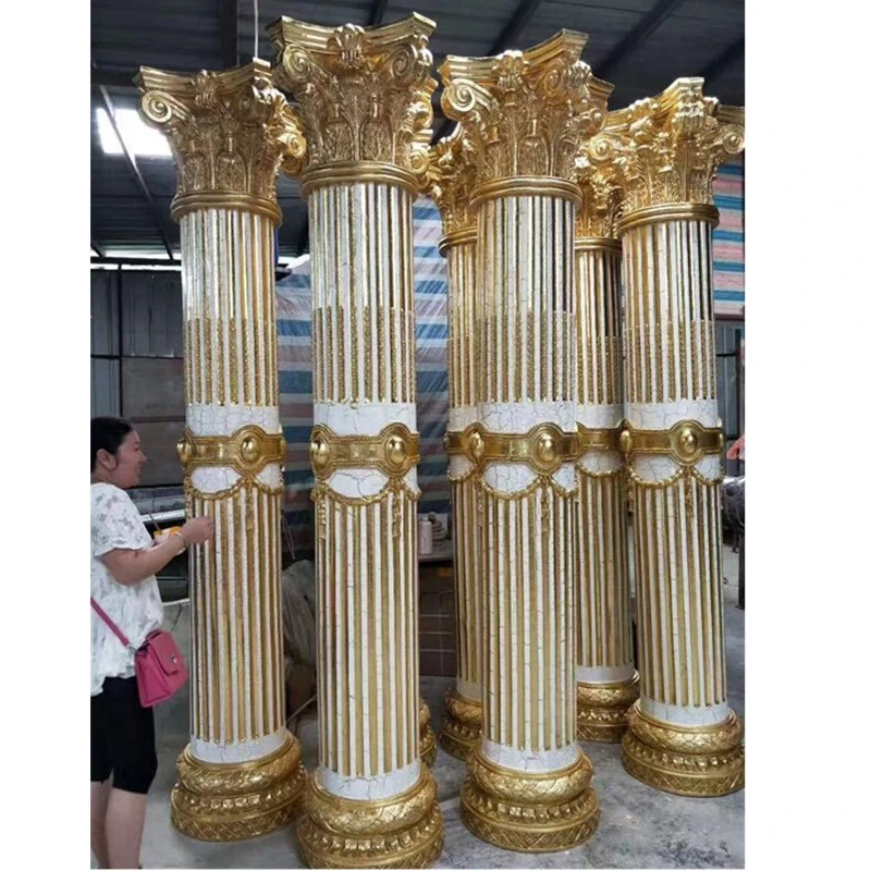 factory sales luxury durable indoor fiberglass roman columns