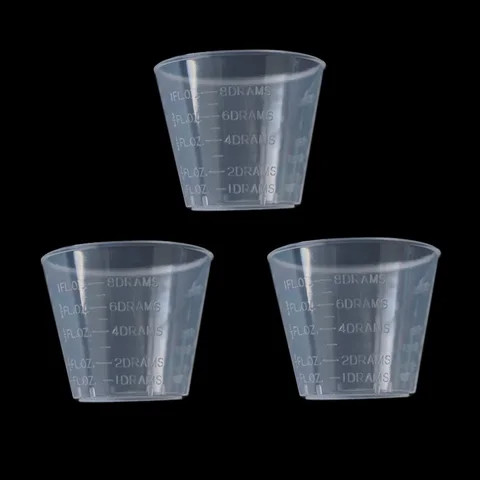 Factory sells plastic transparent measuring cups 30ml medical consumables Measuring cups with scale