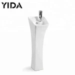 Factory supplier bathroom sink ceramic pedestal pedicure sinks for sale
